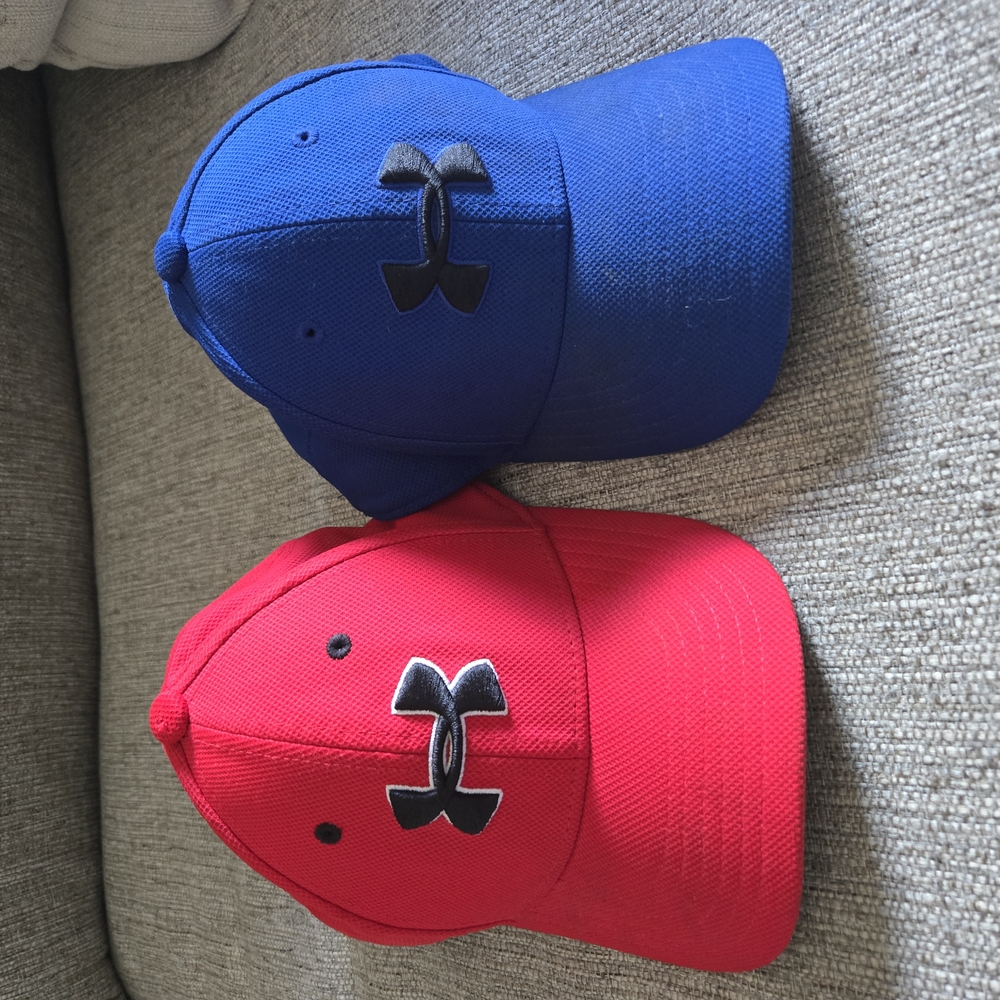 Under Armour Kids' Blue and Red Caps